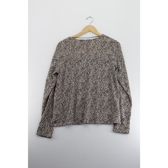 NWOT Sanctuary cheetah print  long sleeve shirt womens medium eclectic boho - Picture 4 of 5